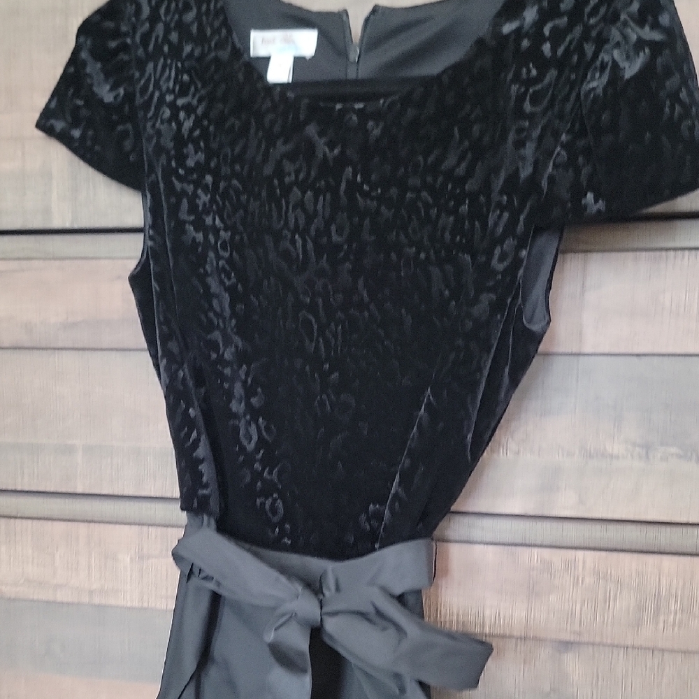 New York & Company Black Velvet Mini Dress